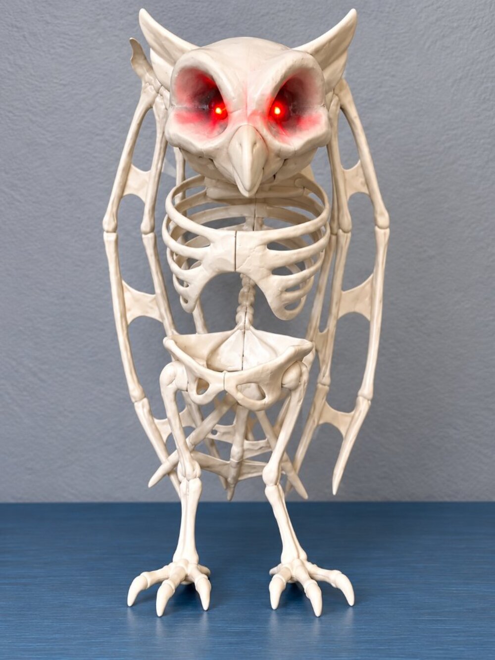 Dollar Tree Motion Activated Skeleton Owl Light Sound Halloween NEW